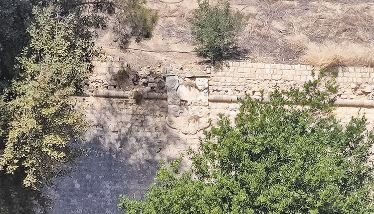 Μαζί με το τείχος σβήνουν βασανιστικά και σπουδαία  για την αρχιτεκτονική ιστορική και καλλιτεχνική τους αξία εντοιχισμένα βενετσιάνικα ανάγλυφα της  οχύρωσης, όπως αυτό  στο τμήμα μεταξύ της πύλης Ιησού και του Μαρτινέγκο, το οποίο εκτοπίζεται από τα ξερόχορτα και από την αδιαφορία όσων δεν φροντίζουν για τη διατήρηση και τη συντήρησή του. 