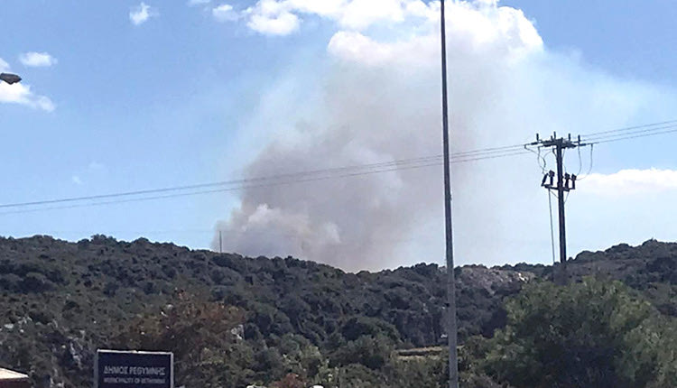 Φωτιά στο Ρέθυμνο