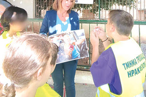 Με το Σχολείο Ευρωπαϊκής Παιδείας Ηρακλείου συνέχισε τη δράση της η Τροχαία Ηρακλείου