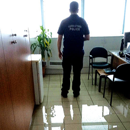 Εισβολή… νερών στο Αστυνομικό Μέγαρο