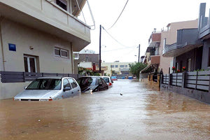 καταιγιστική νεροποντή - καταστροφές πλημμύρισαν