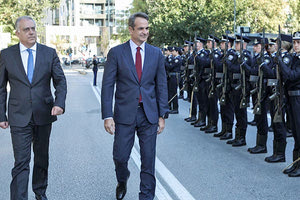 Μητσοτάκης και Θεοδωρικάκος στην εκδήλωση για την ασφάλεια του πολίτη