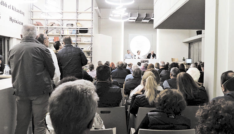 Νίκος Βούτσης στο « Συμπόσιο Πολιτισμού» στην αίθουσα του Πολύκεντρου του Δήμου Ηρακλείου