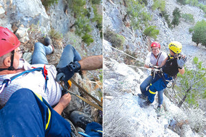 60χρονος τουρίστας εγκλωβίστηκε σε δύσβατο σημείο κοντά στην έξοδο του Φαραγγιού της Σαμαριάς,