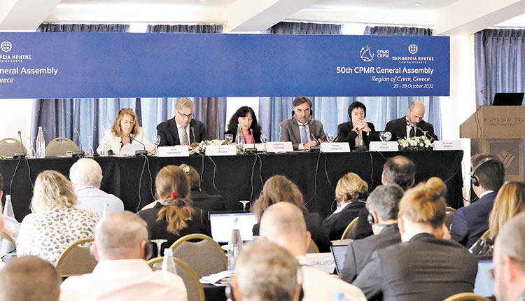 Ισχυρή στη Γενική Συνέλευση της CPMR η Περιφέρεια Κρήτης