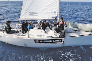 Το σκάφος του Ναυταθλητικού Ομίλου Τυμπακίου