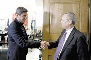 Ο κ. Αυγενάκης με τον κ. Μπαλτάκο στη χθεσινή τους συνάντηση