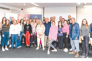 Οι συμμετέχοντες στο σεμινάριο των κριτών μπάσκετ