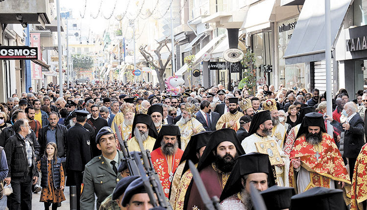 ΠΛΗΘΟΣ ΠΙΣΤΩΝ ΣΤΙΣ ΕΚΔΗΛΩΣΕΙΣ ΓΙΑ ΤΟΝ ΑΓΙΟ ΜΗΝΑ