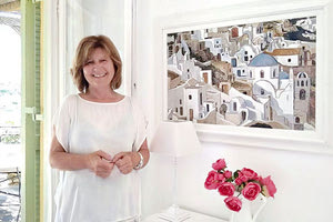 Η κ. Βίλλυ Μαλάμη στο πατρικό της οικογένειας στους Παξούς