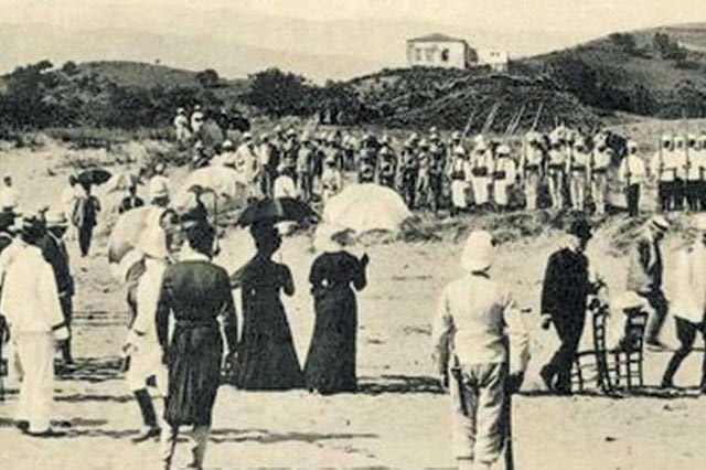 ΦΩΤΟΗΜΕΡΑΣ: Την περίοδο που στρατιωτικές δυνάμειςτων Μεγάλων Χωρών ήταν στην Κρήτη γίνοταν διεθνείς σκοπευτικοί αγώνες (Φωτογραφία του 1908)