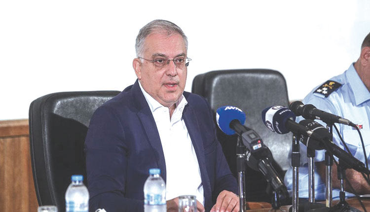 Ο υπουργός Προστασίας του Πολίτη Τάκης Θεοδωρικάκος