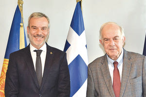 Από τη συνάντηση Λαμπρινού και Ζέρβα