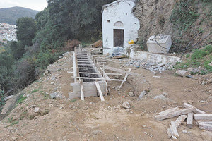 Στην τελική ευθεία βρίσκονται πλέον οι εργασίες για τη διάσωση του Ναού του Αγίου Γεωργίου στις Ποταμιές