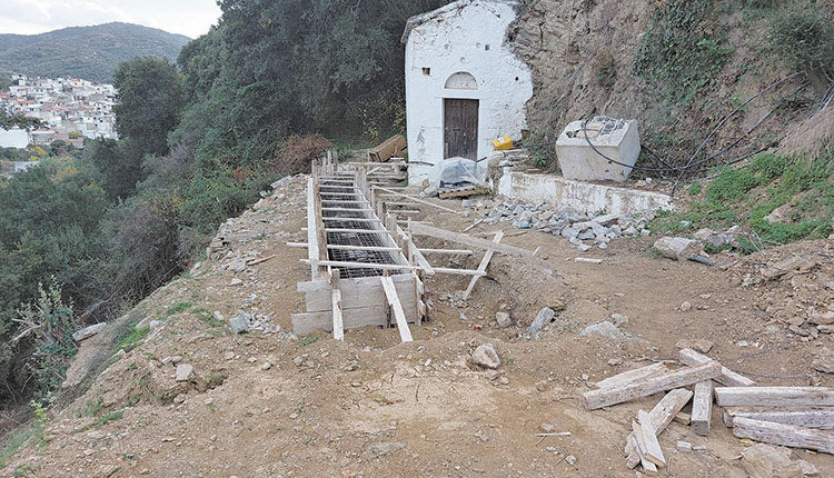 Στην τελική ευθεία βρίσκονται πλέον οι εργασίες για τη διάσωση του Ναού του Αγίου Γεωργίου στις Ποταμιές