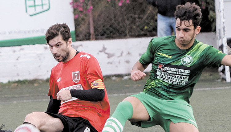 Στιγμιότυπο από το ματς Μινωική-Δειλινά.