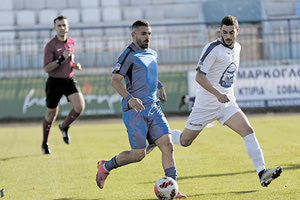 Ο Βρετττός σε μία προσπάθειά του από το χθεσινό ματς