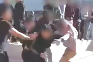 Από την άγρια συμπλοκή στο 1ο ΕΠΑΛ Ρεθύμνου