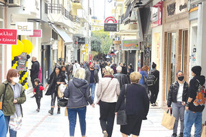 Ζωηρή η κίνηση όλο το τριήμερο στην αγορά του Ηρακλείου