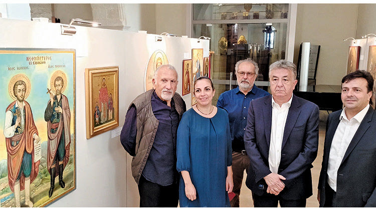 ο περιφερειάρχης Κρήτης Σταύρος Αρναουτακης επισκεπτόμενος το Μουσείο Χριστιανικής τέχνης “Αγίας Αικατερίνης των Σιναΐτων στο Ηράκλειο