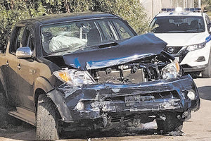 Αγροτικό τράκαρε έξω από το σχολείο ΕΠΑΛ Μοιρών