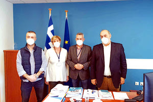 7η ΥΠΕ Κρήτης: Συνάντηση της διοίκησης με τον πρόεδρο του Εθνικού Κέντρου Αιμοδοσίας