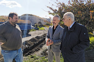 Επίσκεψη στο έργο αναβάθμισης του πάρκου επί της οδού Εφόδου ο δήμαρχος Ηρακλείου