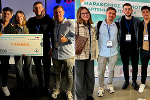 Η ομάδα των φοιτητών του Πανεπιστημίου Κρήτης που διακρίθηκε στο Μαραθώνιο Καινοτομίας «Αρτέμης Σαϊτάκης»
