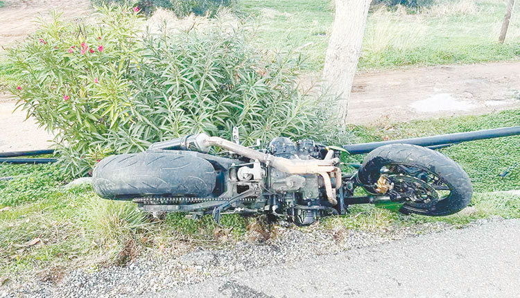 Το σημείο όπου ο άτυχος 20χρονος έχασε τη ζωή του