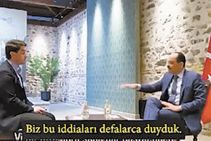 Ο Καλίν θύμωσε με τον Σουηδό δημοσιογράφο και διέκοψε τη συνέντευξη