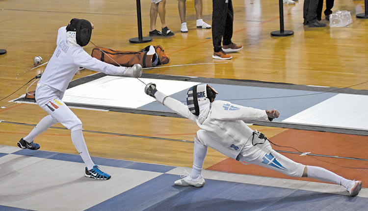 Στιγμιότυπο από τους αγώνες που έγιναν στα «Δύο Αοράκια»