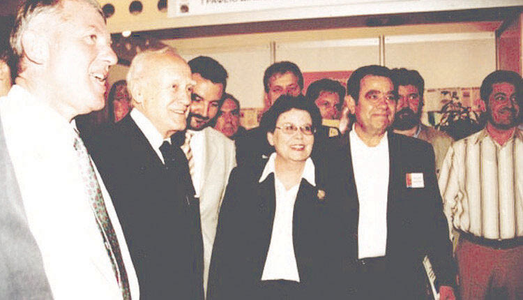 Με τον Κάρολο Παπούλια και τον Δημήτρη Νανόπουλο