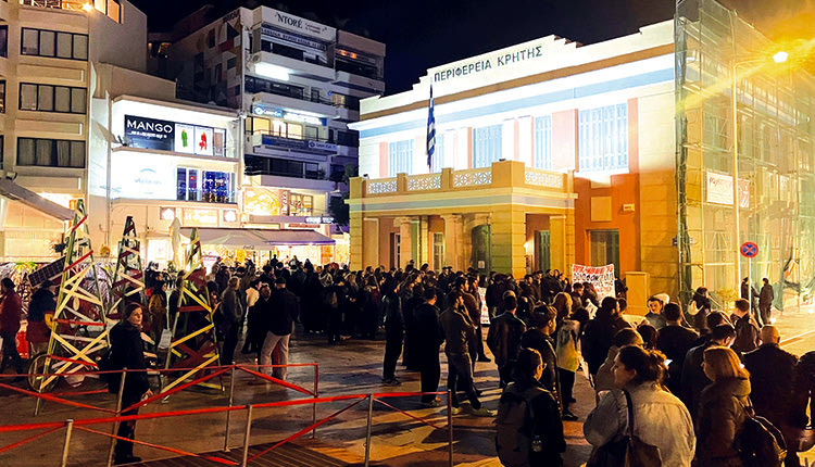 Πορεία για τον Αλέξη Γρηγορόπουλο στο Ηράκλειο