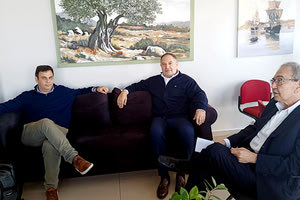 Συνάντηση εργασίας του Προέδρου ΠΕΔ Κρήτης Γιάννη Κουράκη και του Αντιδημάρχου Αγίου Νικολάου κ. Χάρη Αλεξάκη
