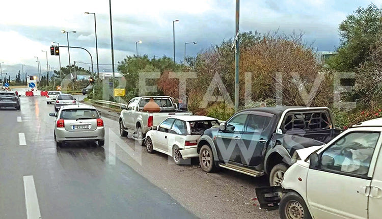 καραμπόλα στον κόμβο Καλλιθέας
