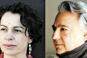 Ο Κώστας Καζαμιάκης με την Αταλάντη Μιχελογιαννάκη-Καραβελάκη