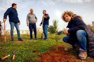 Πολυτεχνειούπολη: Δενδροφύτευση στο δώμα του χώρου στάθμευσης