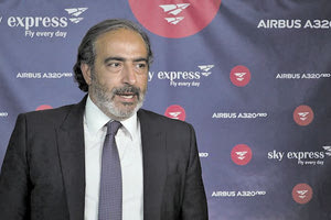 Για τις μέρες της Πρωτοχρονιάς βρέθηκε στην Κρήτη ο κορυφαίος επιχειρηματίας και πρόεδρος της Skyexpress Γιάννης Γρύλος