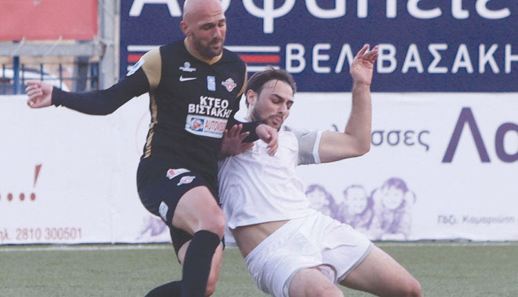 Ο Κατσικοκέρης σε φωτό από το χθεσινό ματς του Αλμυρού