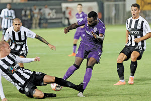 Στιγμιότυπο από το ματς του πρώτου γύρου με Διαμαντή και Νάρεϊ