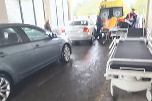 Η γυναίκα μεταφέρθηκε στο ΠΑΓΝΗ με το χέρι της παγιδευμένο στην κρεατομηχανή (φωτο αρχείου)