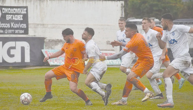 Φάση από το χθεσινό ματς στο Τυμπάκι