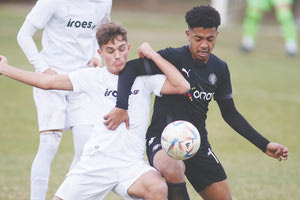 Ο Φαλατάχ σε φάση από τον αγώνα της Κ-19 του ΟΦΗ με τον ΠΑΟΚ