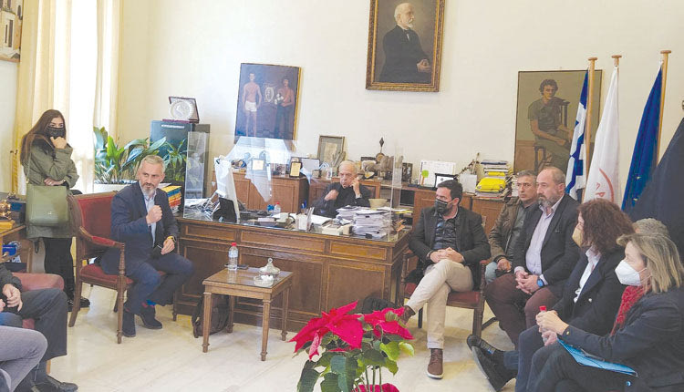 Από τη χθεσινή συνάντηση στη Λότζια