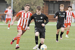 Στιγμιότυπο από το ματς της Κ-19 με τον Ολυμπιακό