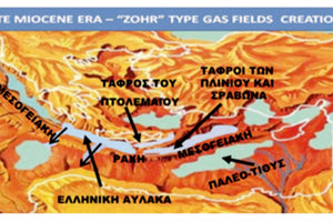 Η ΑΟΖ των χωρών που περιβάλλουν την Ελλάδα με βάση τη μέση γραμμή.