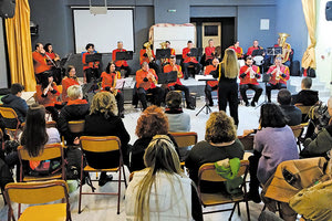 Η Φιλαρμονική του Δήμου Ηρακλείου στο Εσπερινό Γενικό Λύκειο Ηρακλείου.