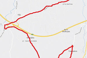 Δρομολόγιο Αμμουδάρα - Γάζι - ΠΑΓΝΗ