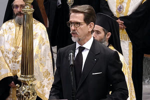 Επικήδειο εκφώνησε ο πρωτότοκος γιος του τέως βασιλιά Κωνσταντίνου, Παύλος