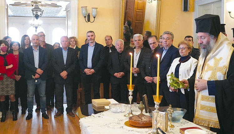 τελετή κοπής της βασιλόπιτας για το νέο έτος στην Περιφερειακή Ενότητα Ρεθύμνου